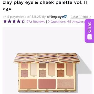 Tarte clay play eyeshadow pallet